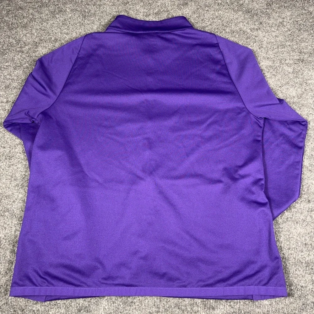 Nike Dri-FIT Mens Purple Full Zip Track Jacket Six Pack Graphic Large Mock Neck